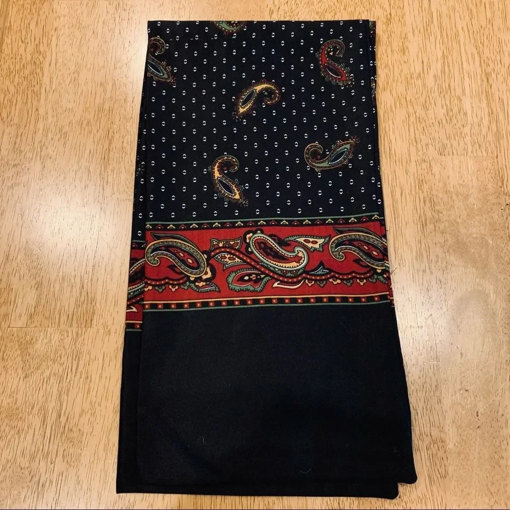 Royal‎ Black Paisley Scarf